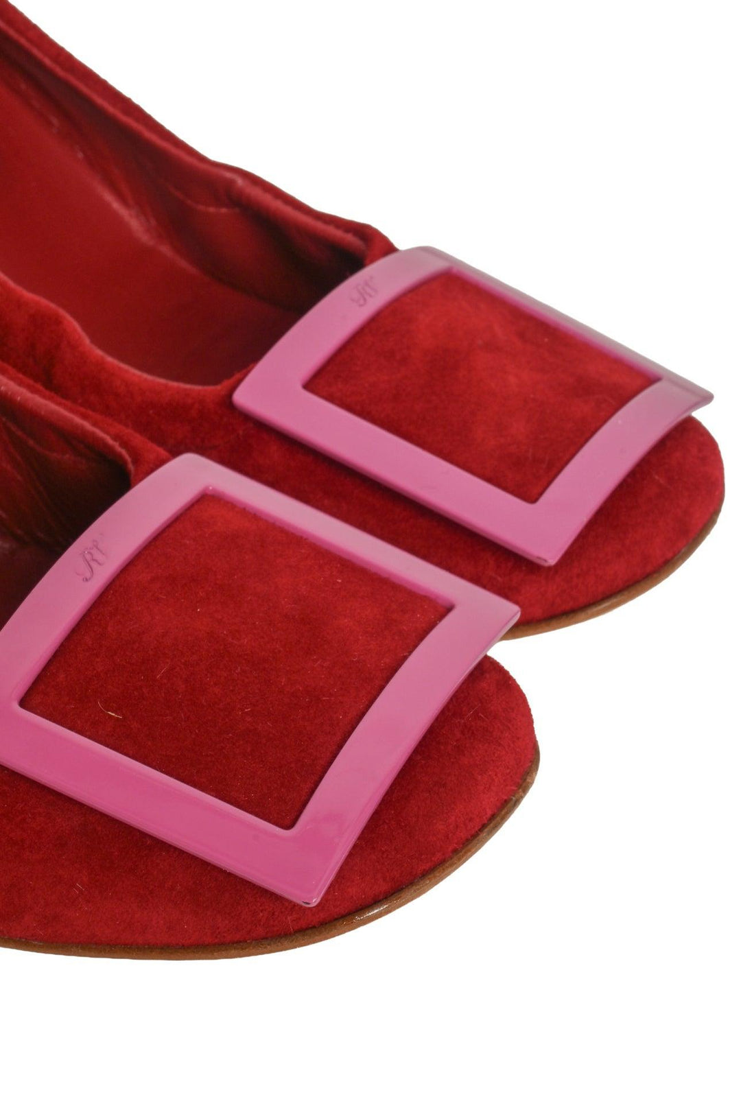 Roger Vivier Size 38.5 Suede Belle Vivier Pumps
