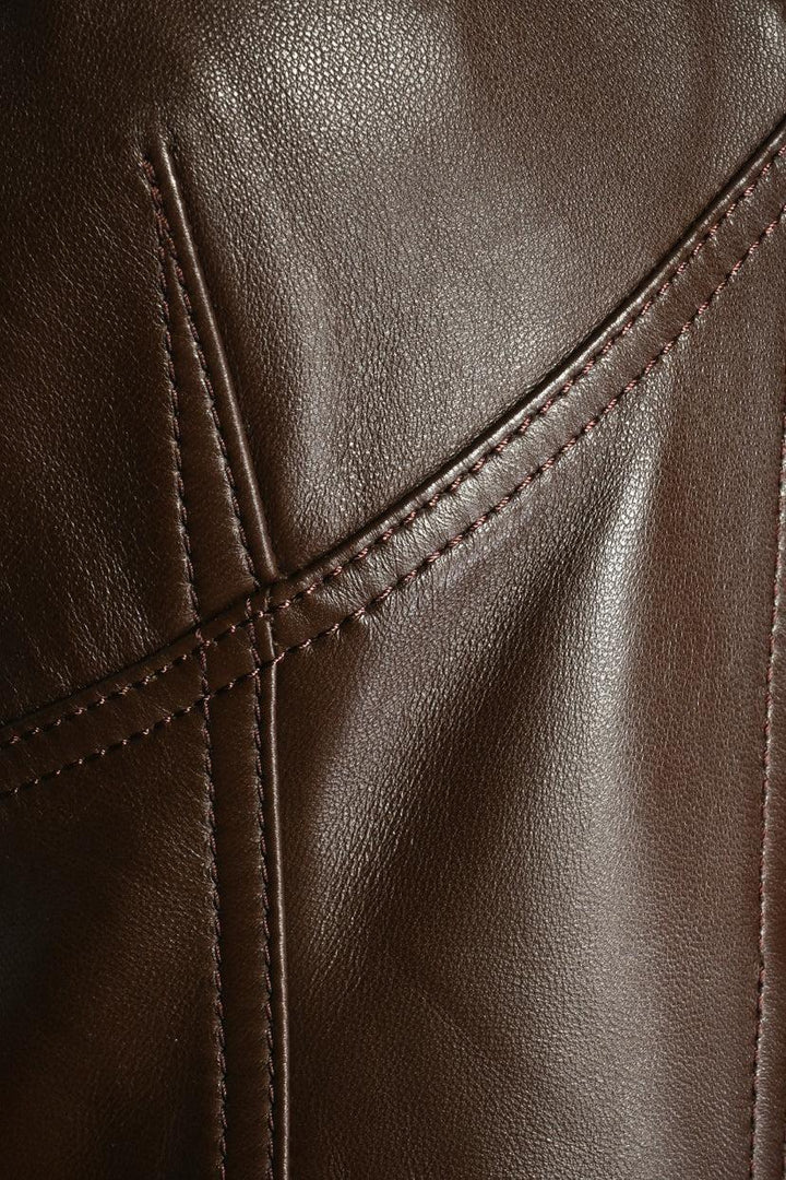 Coach Size 8 Lamb Leather Mini Dress