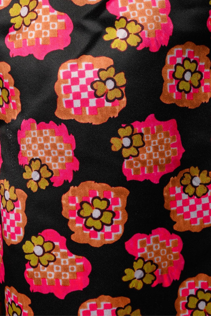 Comme Des Garcons Size S Satin Floral Print Lounge Pants