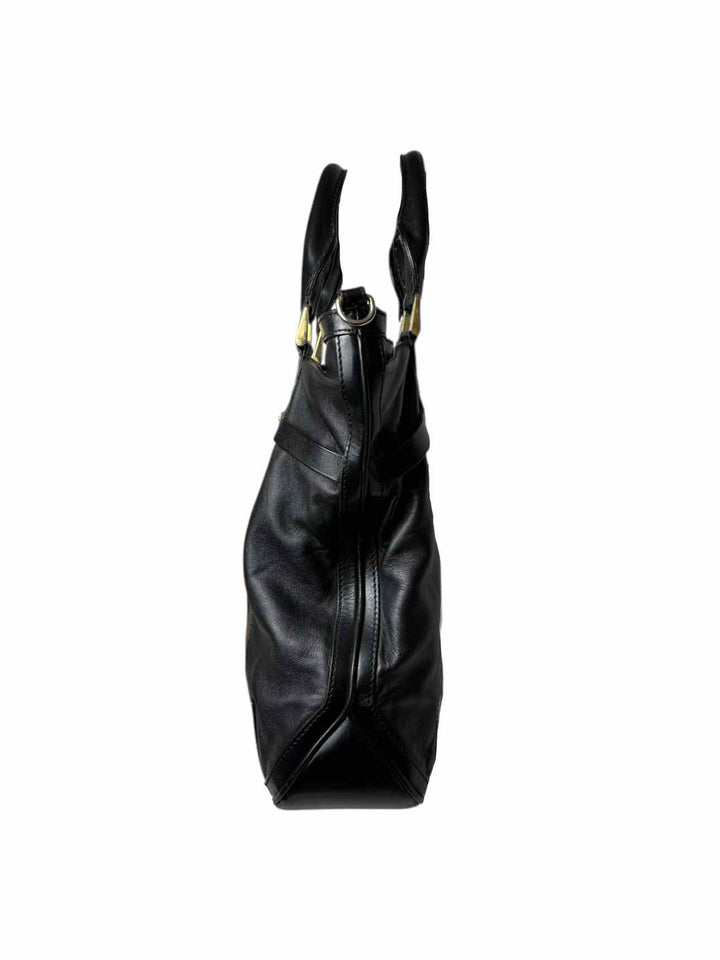 Burberry Black Leather Tote Purse