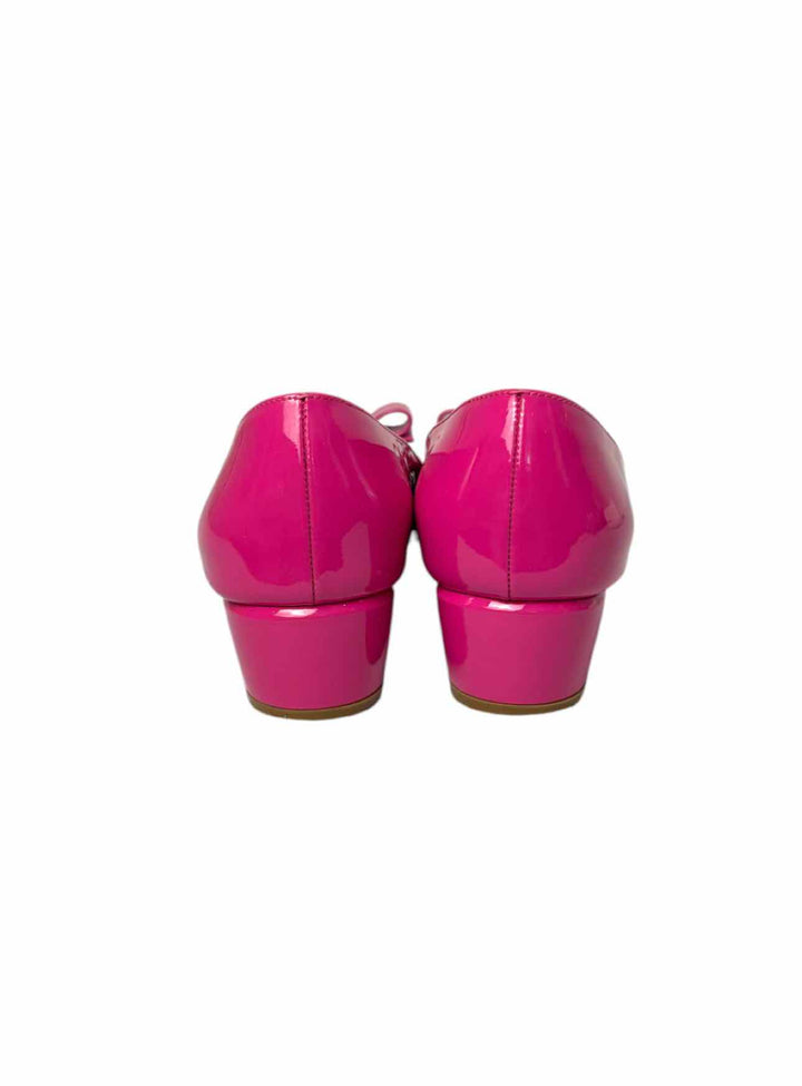 Ferragamo Size 8 Vara Bow Patent Leather Pumps