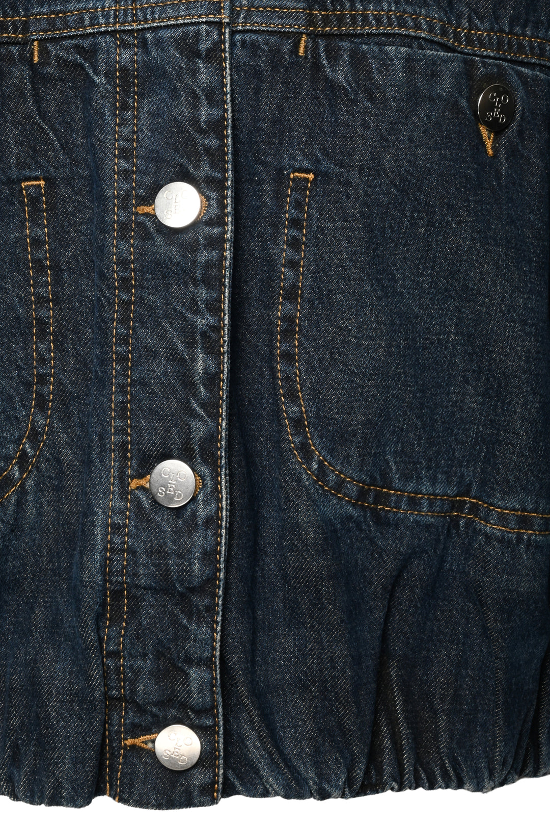 Closed Size M Folded Hem Denim Jacket