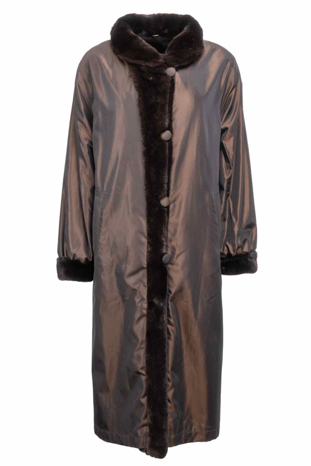 Mink Hooded Fur Size M Coat