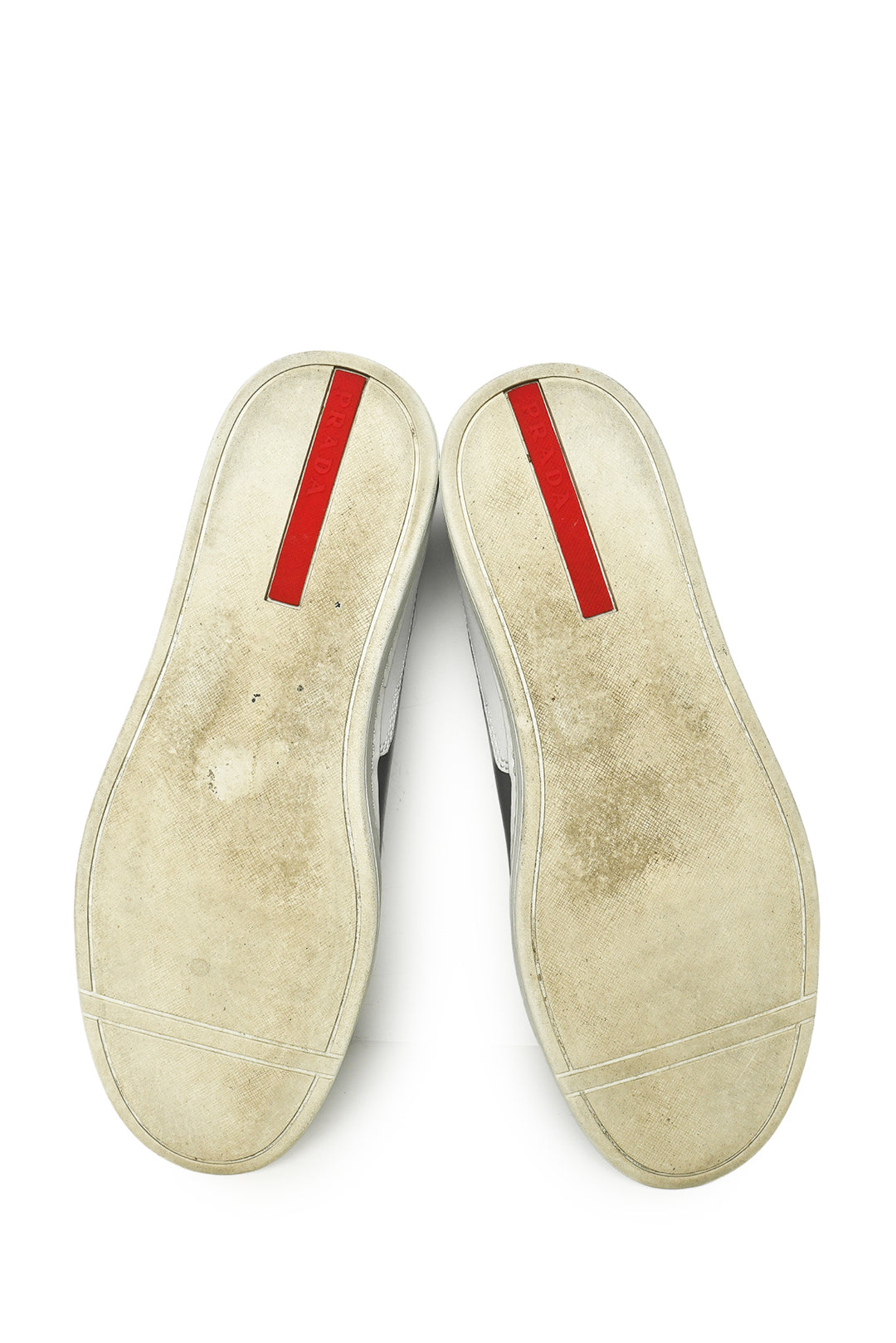 Mens Shoe Size 8 Prada Men's Low Top Leather Sneakers