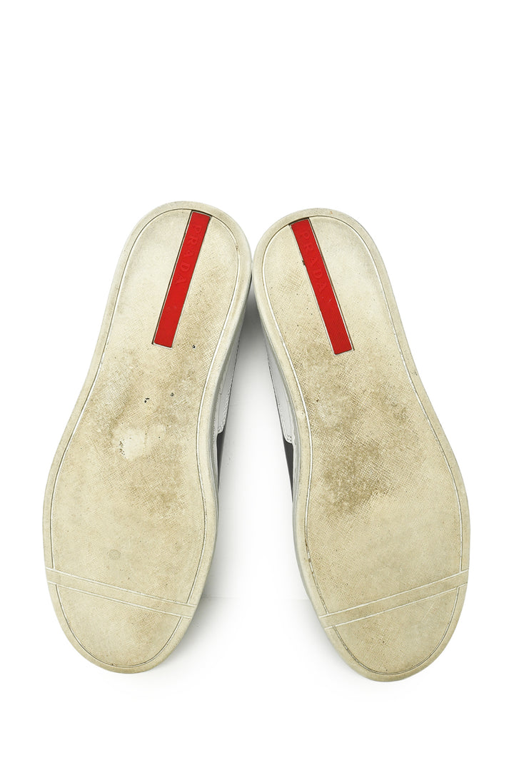 Mens Shoe Size 8 Prada Men's Low Top Leather Sneakers