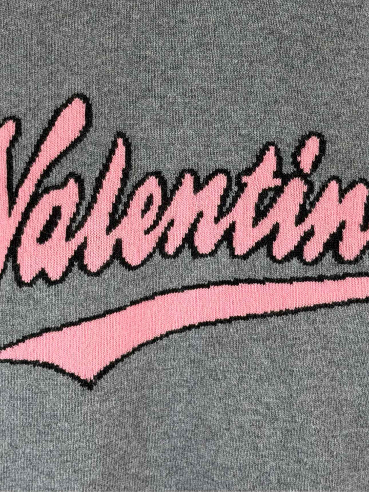 Valentino Size M Wool & Cashmere Blend Logo Sweater