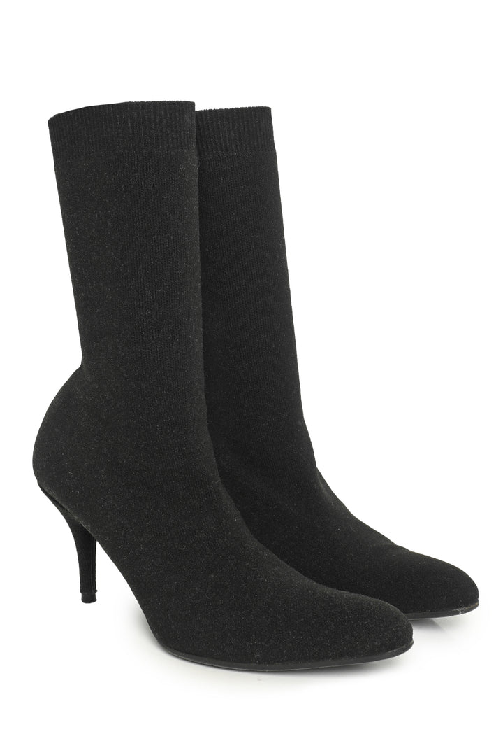 Balenciaga Size 36 Knife Knit Sock Ankle Boots