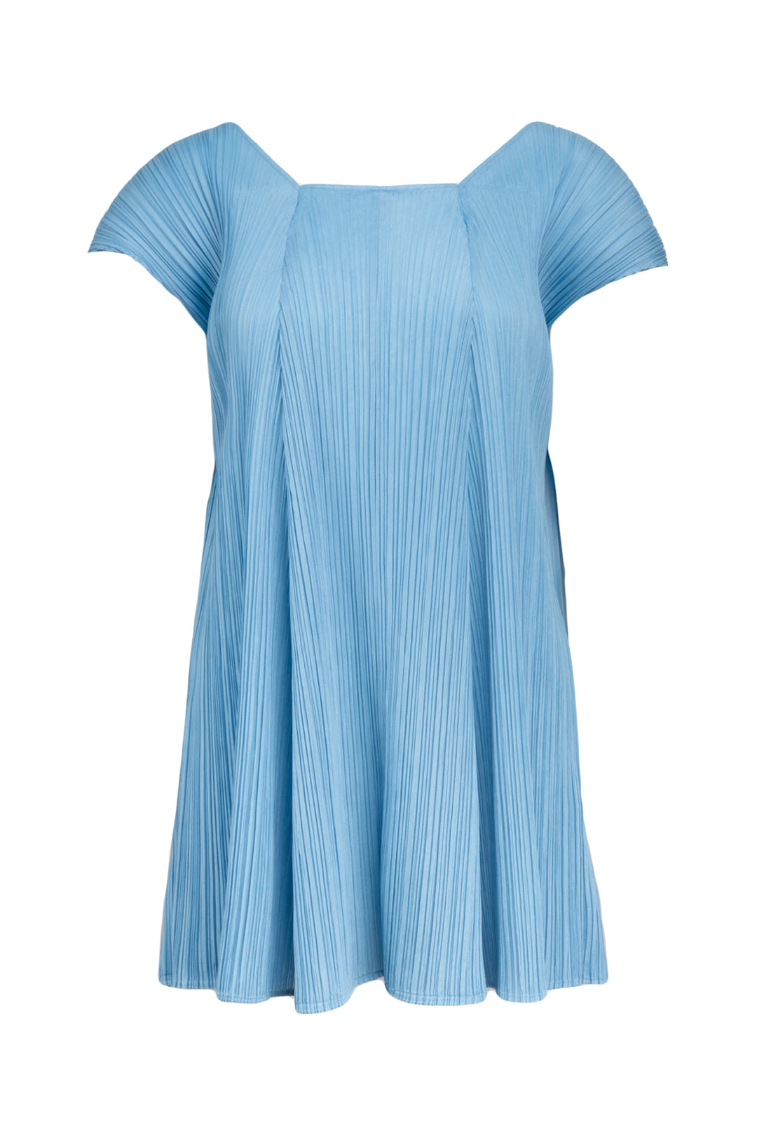 Pleats Please Size 3 Sleeveless Pleated Mini Dress