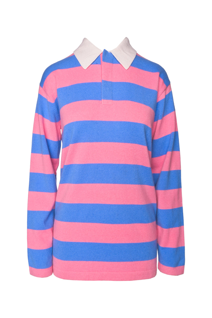 Guest in Residence Size XS Rugby Striped Cashmere Sweater