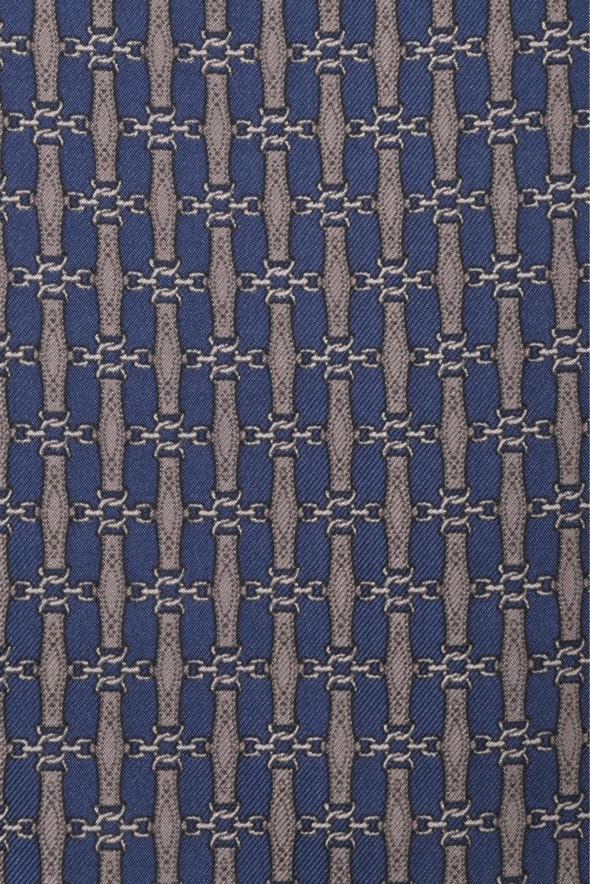 Hermes Silk Twill Strap & Ring Print Pocket Scarf