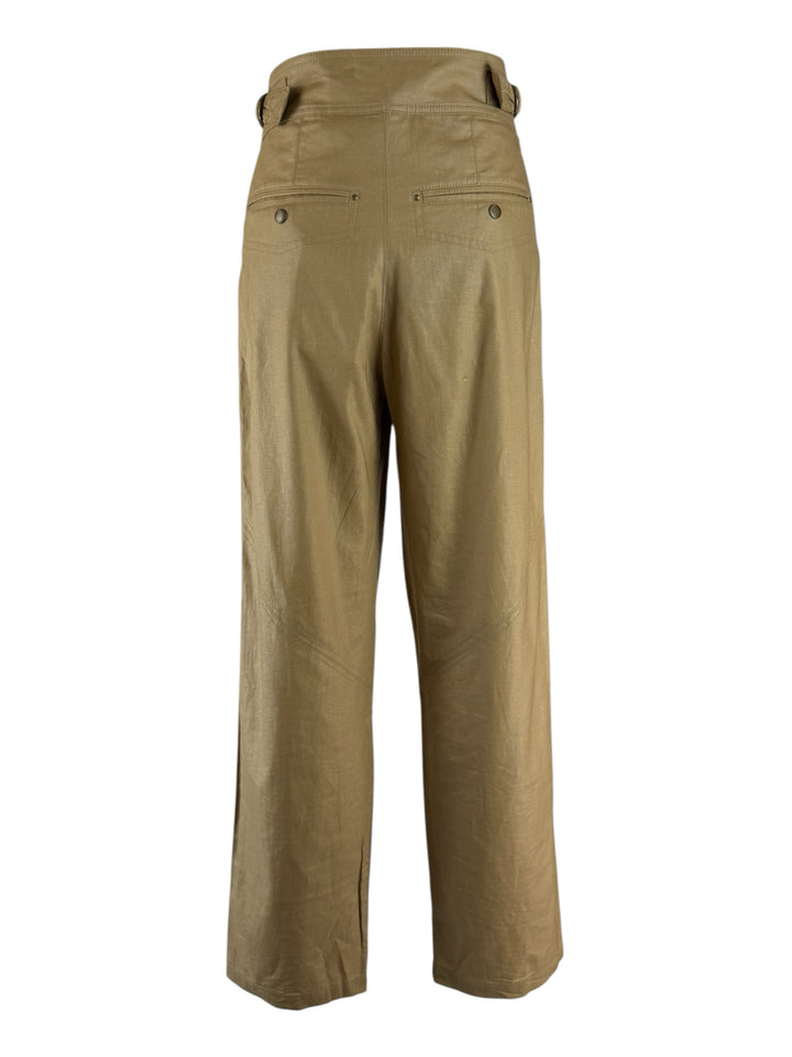 Isabel Marant Size 34 Fidji Straight-Leg Coated Pants