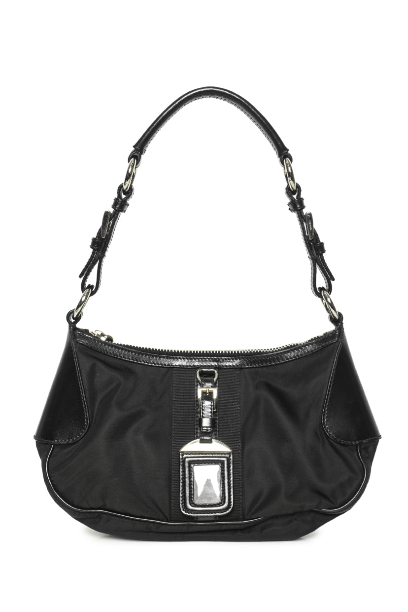 Prada Tessuto Nylon & Leather Shoulder Bag