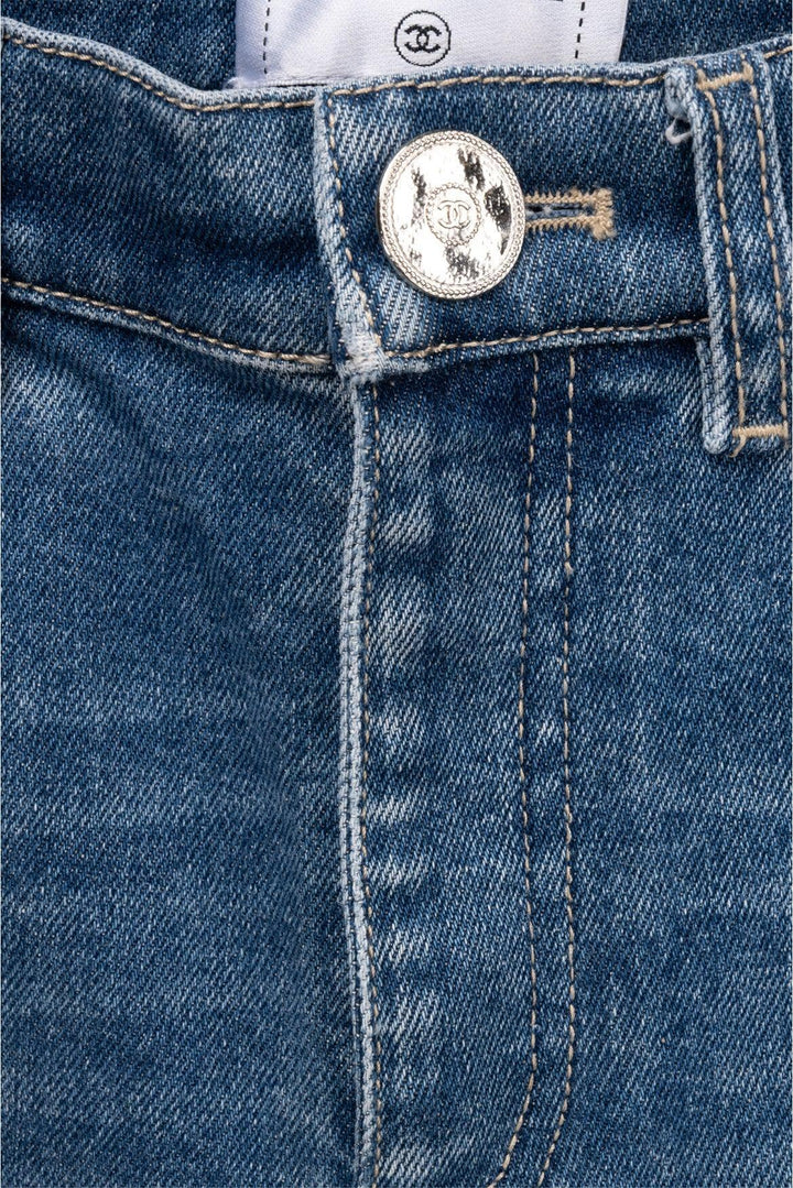 Chanel Size 2 CC Logo Skinny Jeans