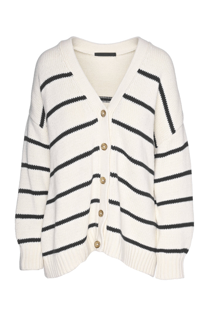 Jenni Kayne Size S Cotton Striped Cardigan