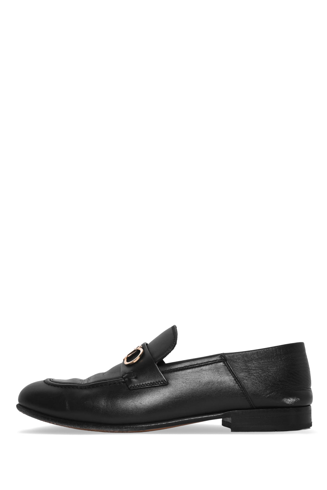 Salvatore Ferragamo Size 8.5 Leather Gancini Loafers
