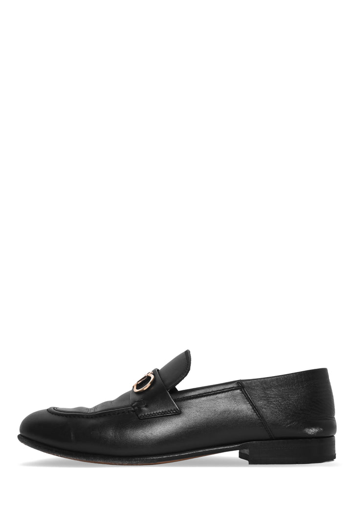Salvatore Ferragamo Size 8.5 Leather Gancini Loafers