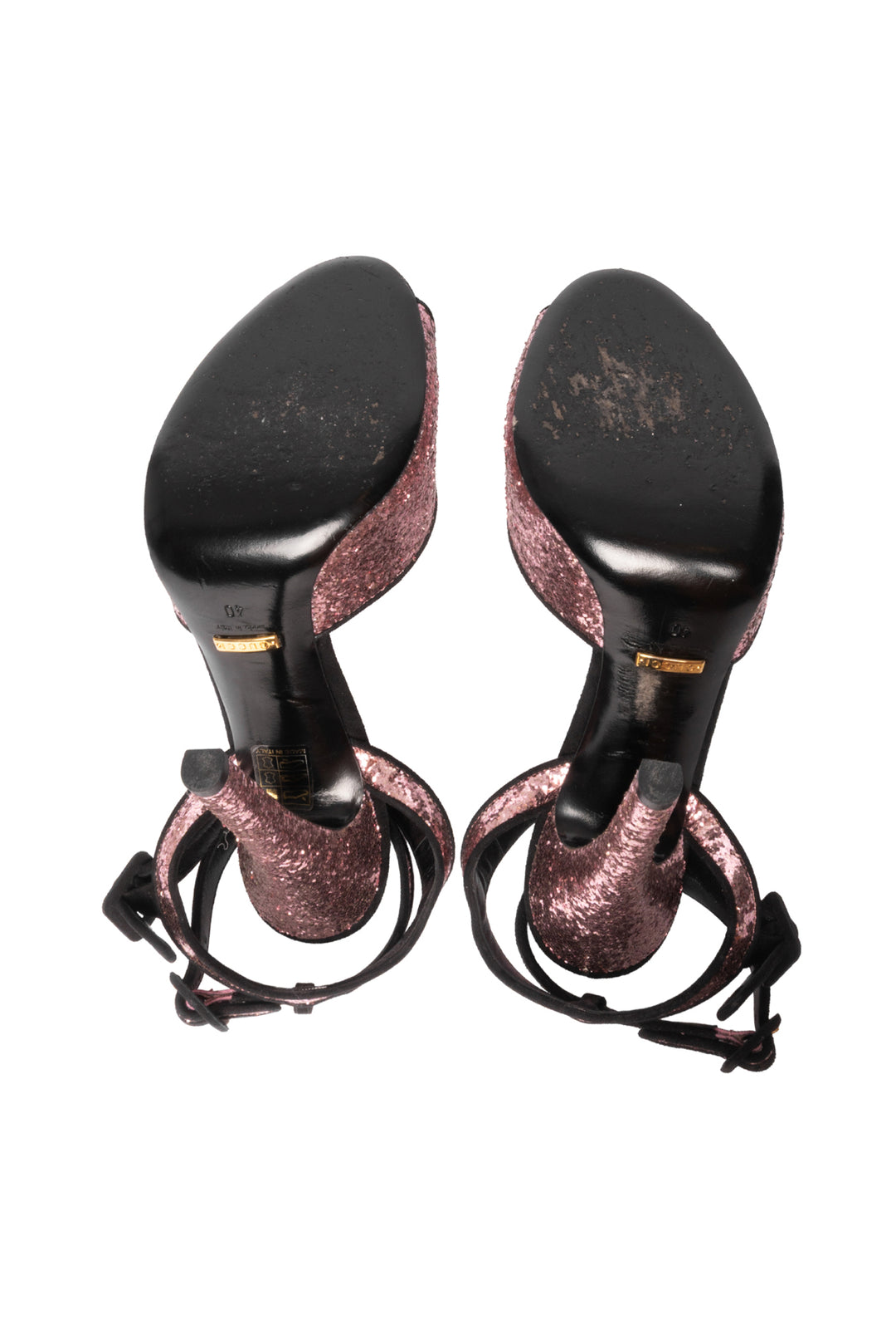 Gucci Size 40 Glitter Sandals