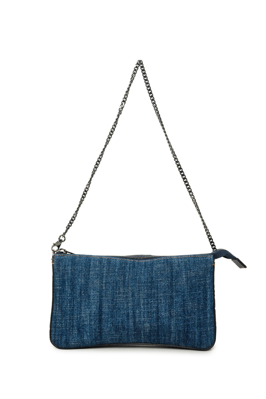 Christian Louboutin Loubila Denim Leather Trim Shoulder Bag