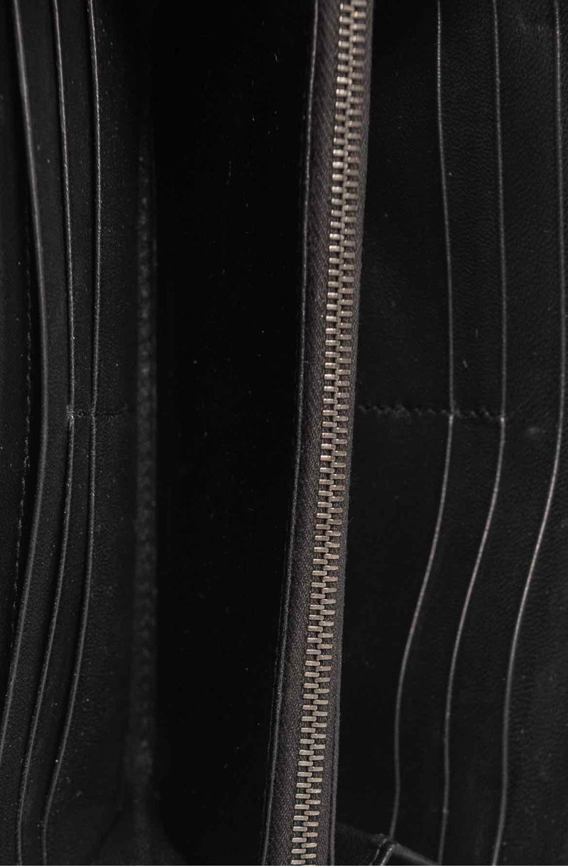 Bottega Veneta Intrecciato Woven Nappa Leather Zip Around Wallet