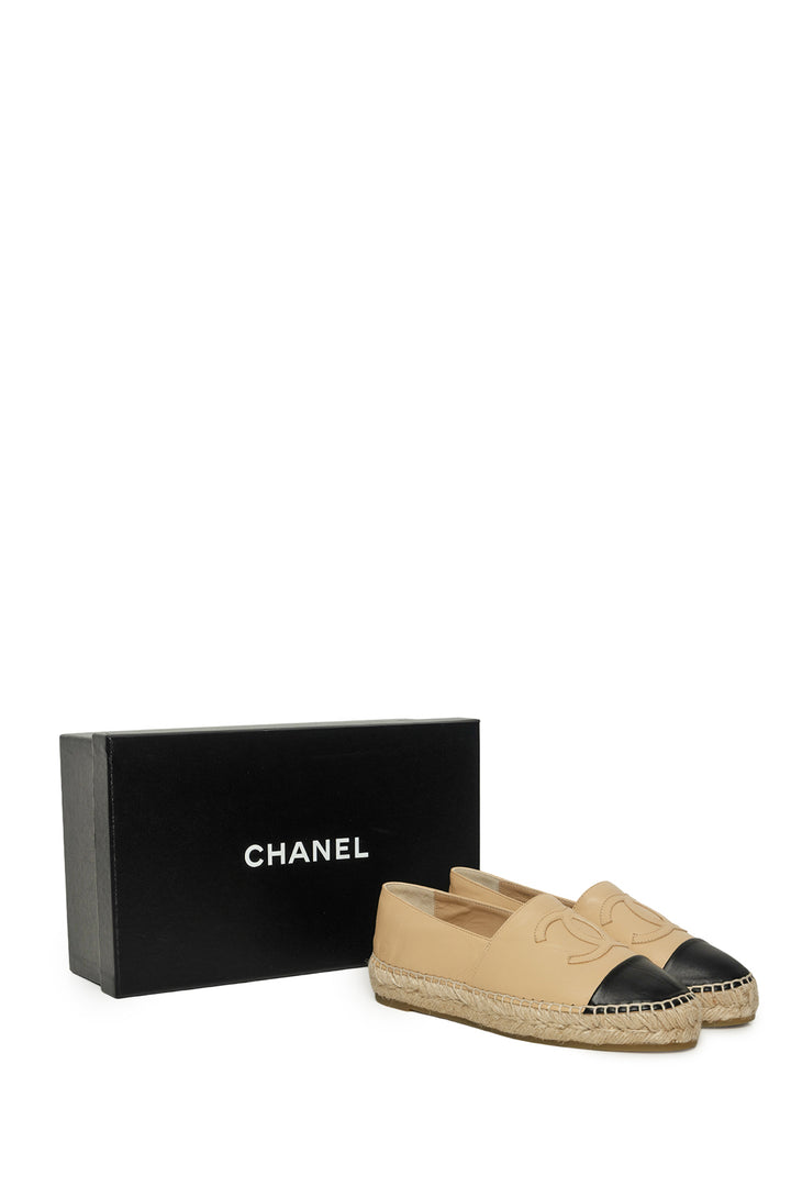 Chanel Size 36 Lambskin CC Espadrilles