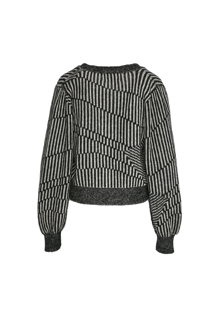 Eleven Six Size XS/S Striped Baby Alpaca-Blend Cardigan