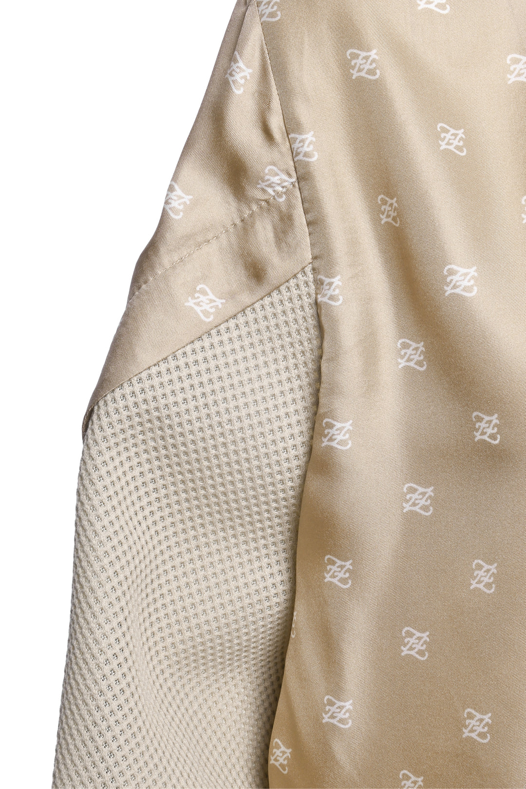 Fendi Size 6 Calligraphy Monogram Print Silk Tops