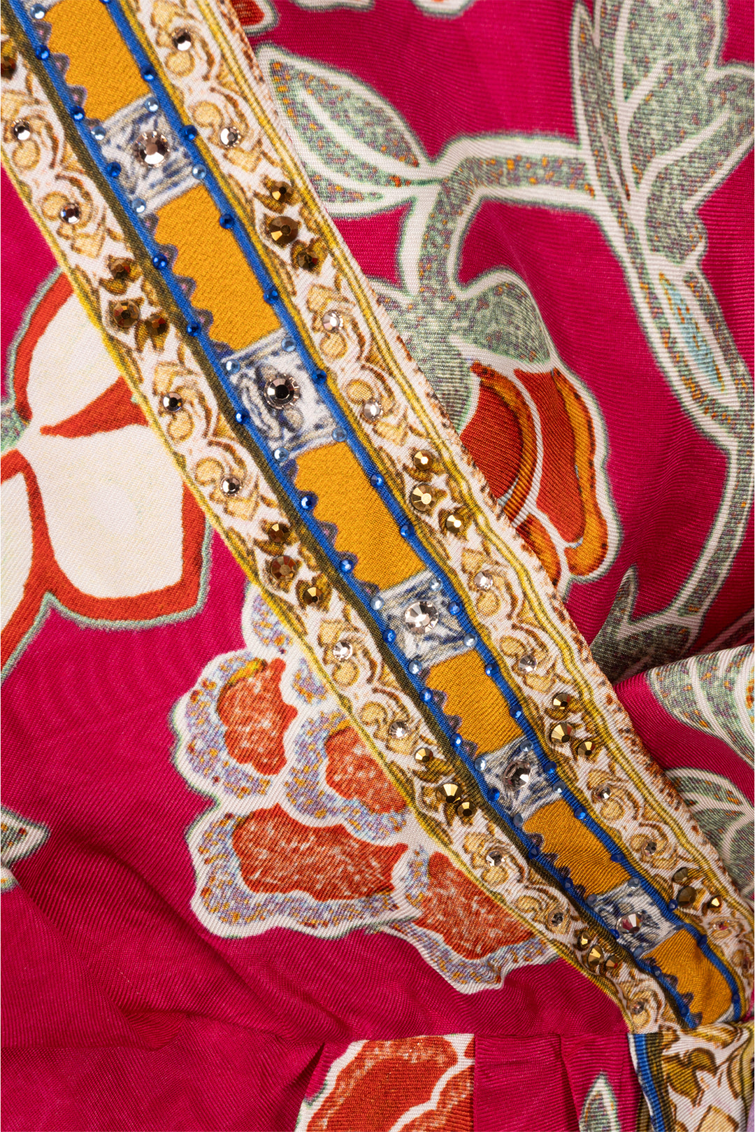 Camilla Size S Embellished Short Wrap Dress