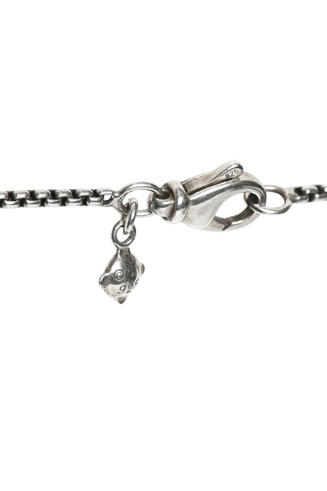 David Yurman Silver Le Petit Coeur Sculpted Diamond & Rose Quartz Heart Necklace