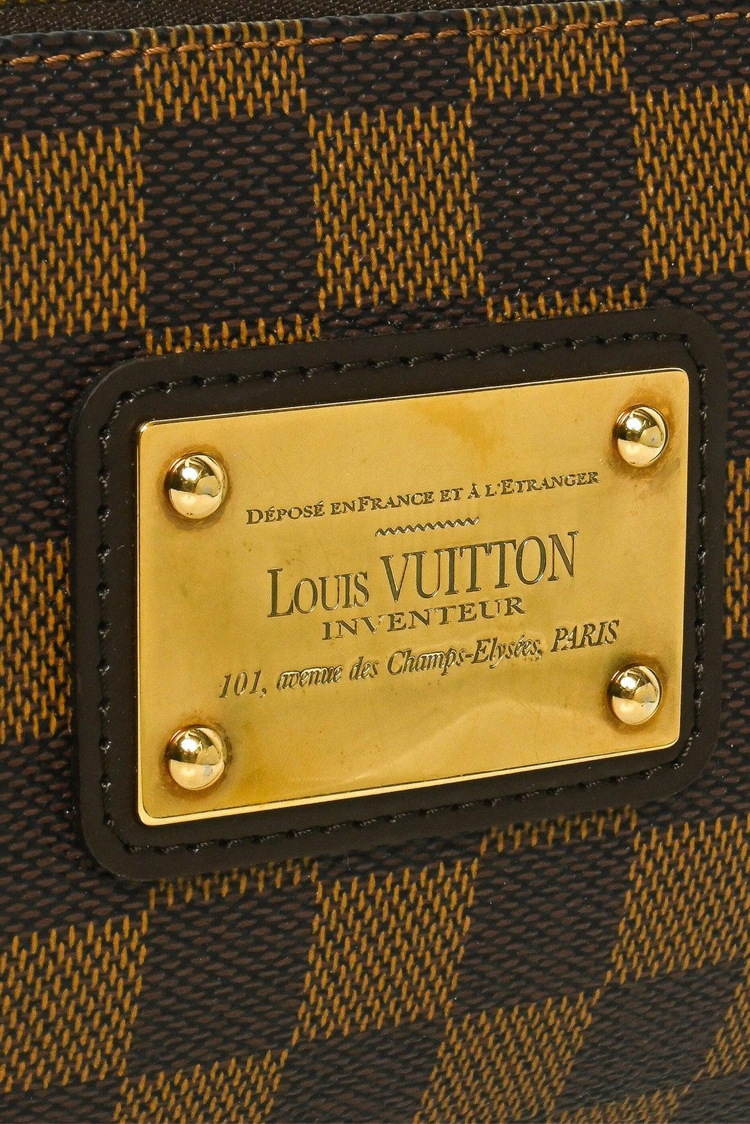 Louis Vuitton 2009 Damier Ebene Eva Pochette