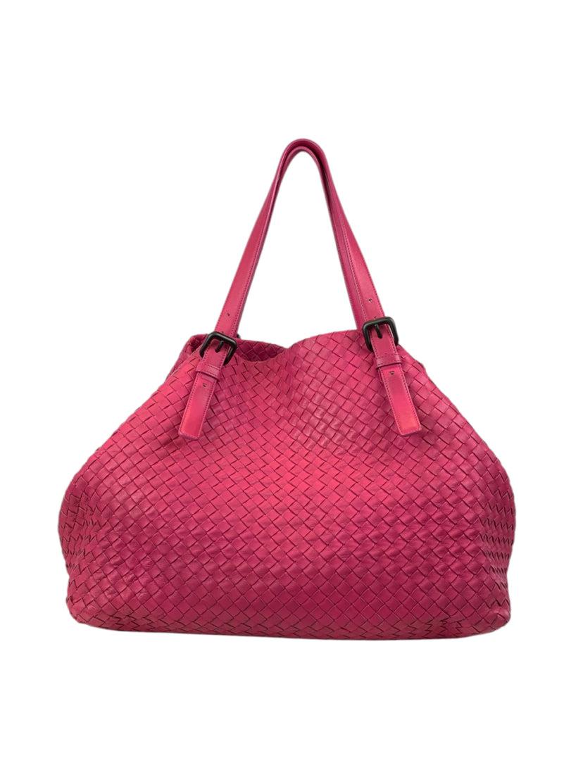 Bottega Veneta Intrecciato Woven Nappa Leather Large Cesta Tote