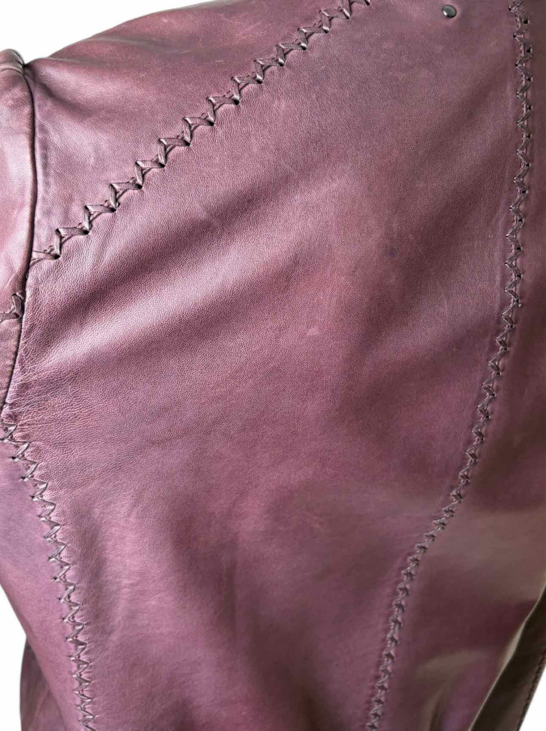Marc Cain Size M Zip-up Leather Jacket