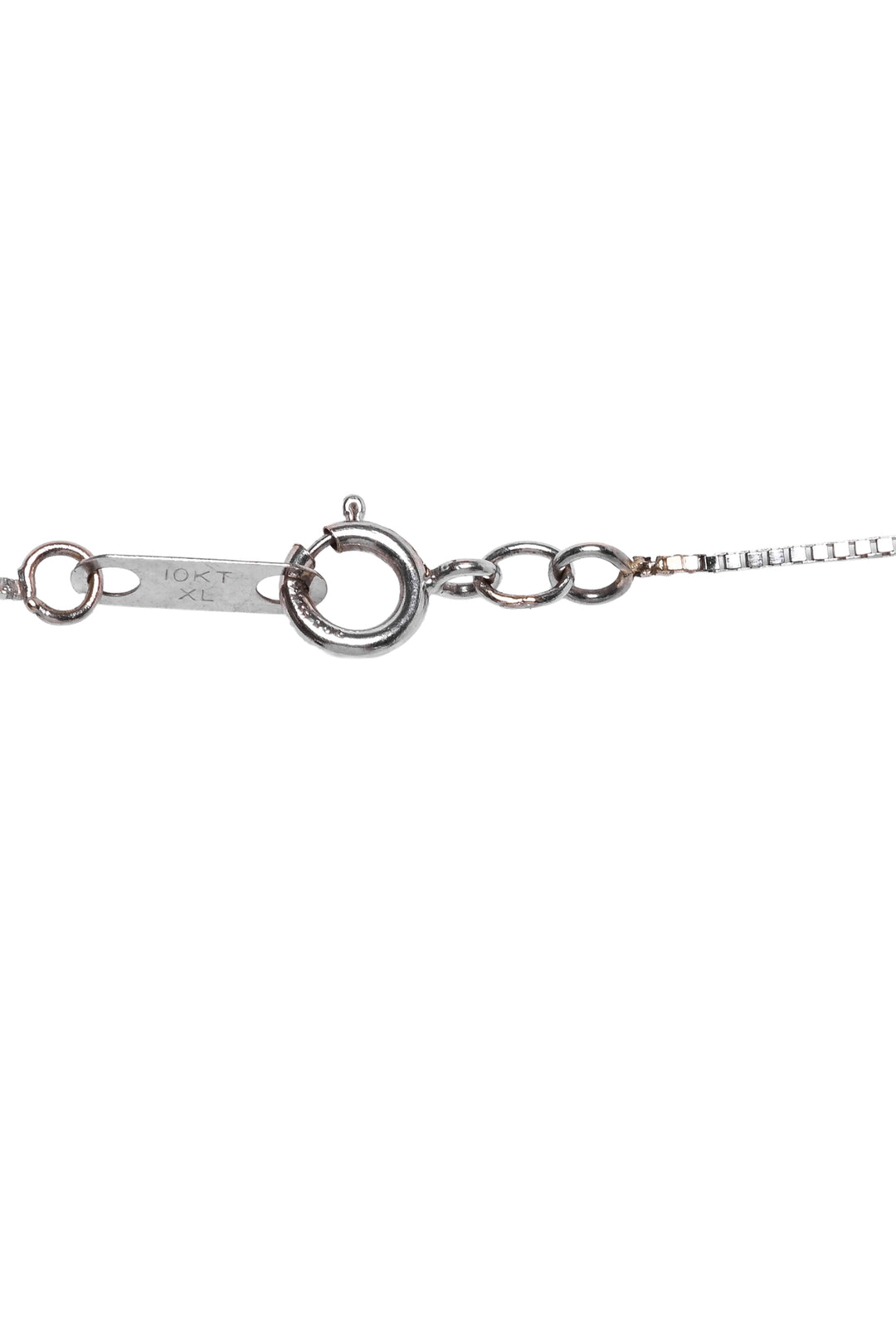 Albert David 10K White Gold Heart Pendant Necklace