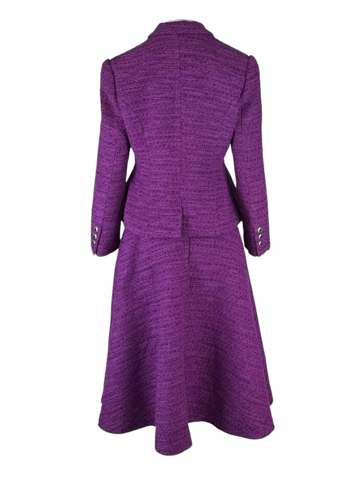 Joosooloo Size XL Tweed Jacket & Tweed Midi Skirt Set