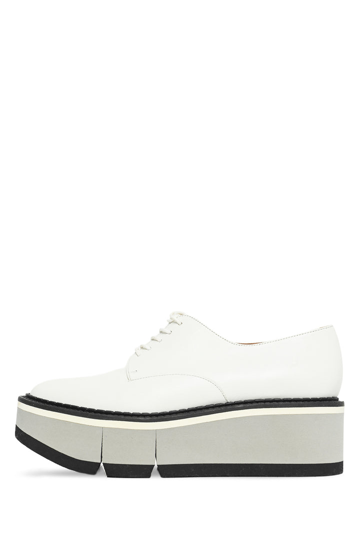 Robert Clergerie Size 37.5 Platform Leather Oxford Flats