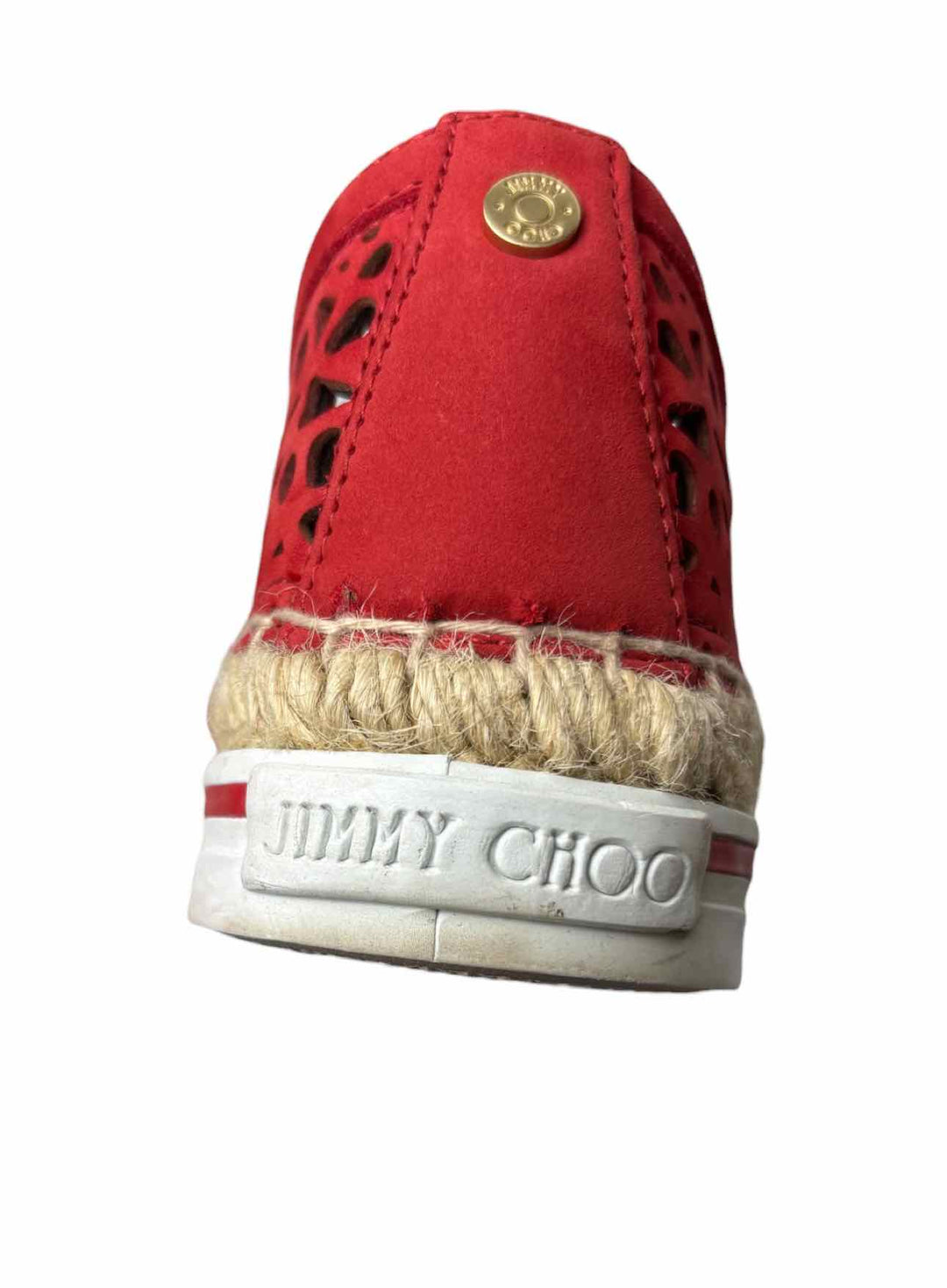 Jimmy Choo Size 35.5 Leather Espadrille Flats