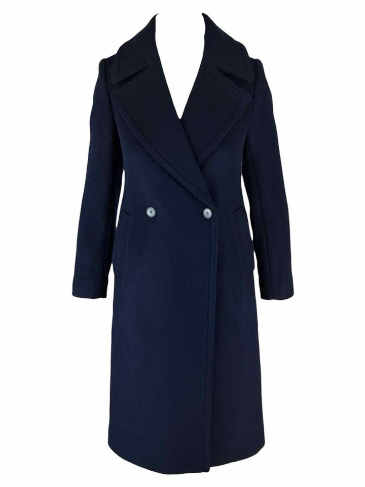 Club Monaco Size XS Wool-Blend Double Breasted Coat