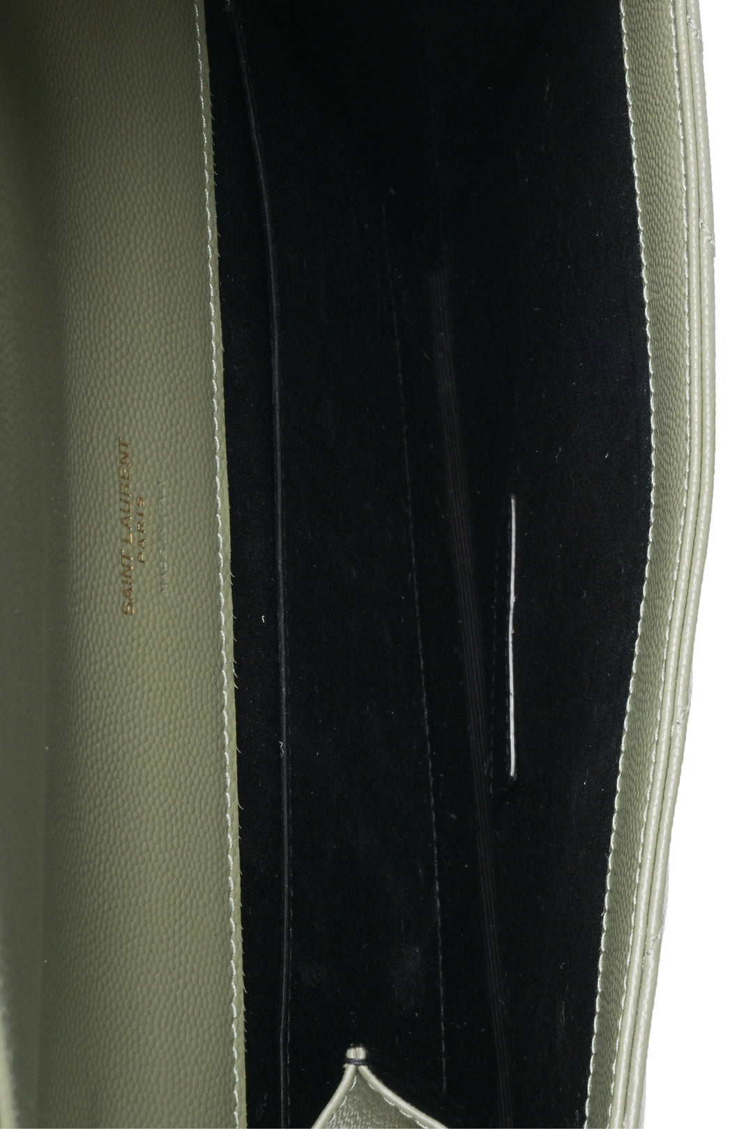 Saint Laurent Quilted Cassandre Matelasse Clutch Wristlet