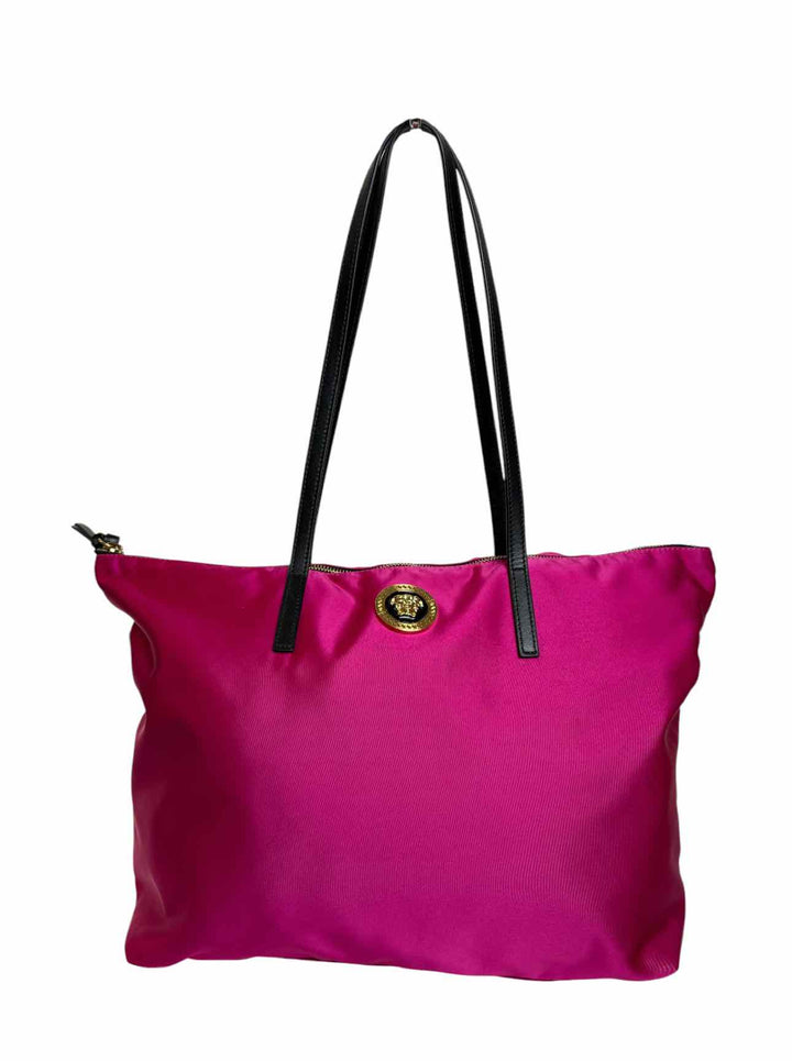 Versace Dahlia Nylon Medusa Tote
