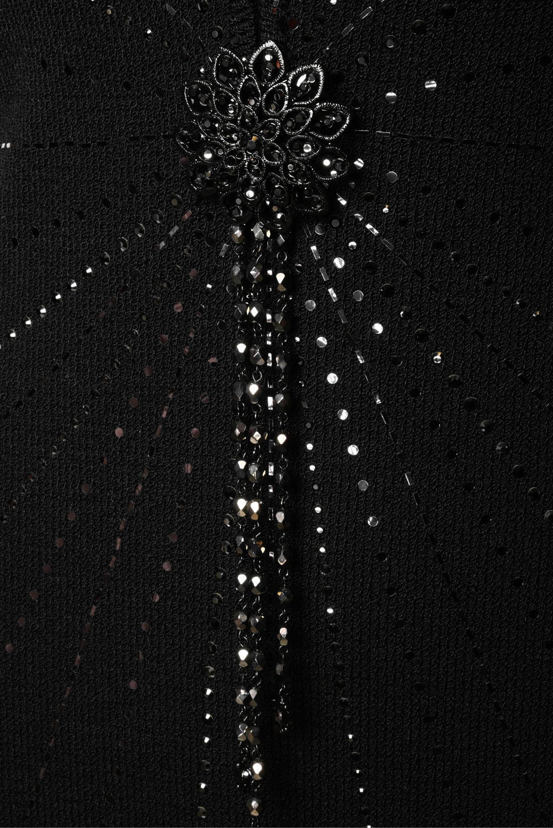 St. John Evening Size 4 Low Back Brooch Embellished Gown