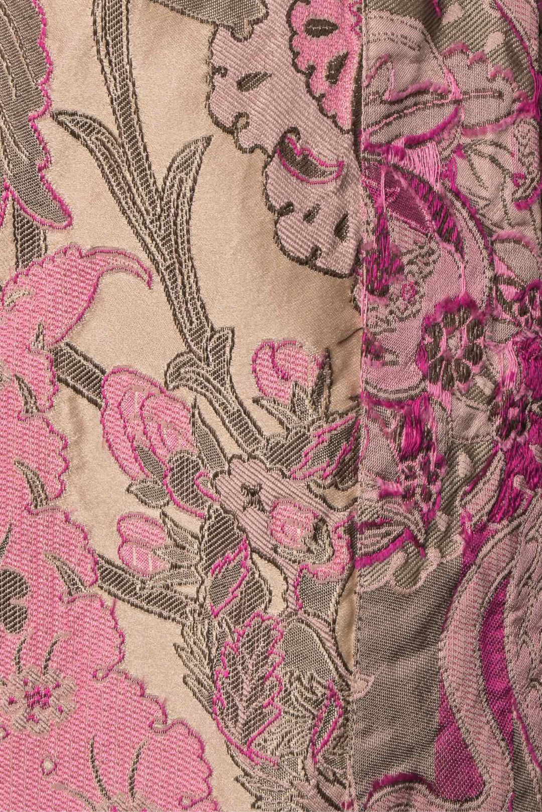 Dries Van Noten Size 38 Silk Pattern Midi Skirt