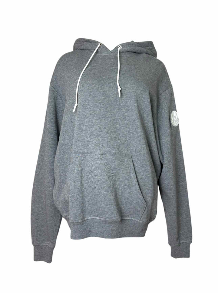 Moncler Size XS Grey Logo Hooded Sweatshirt