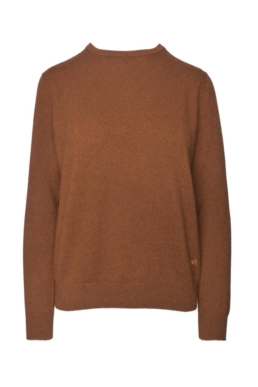 Black Goat Size M Cashmere Crewneck Sweater