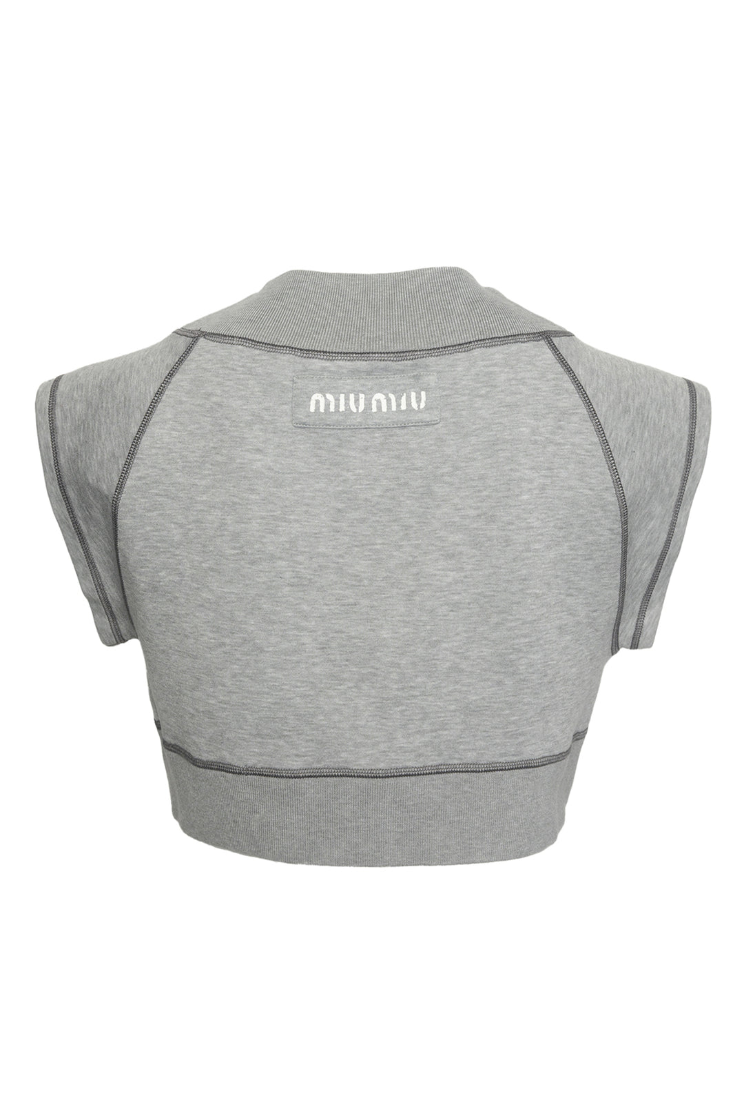 Miu Miu Size S 2020 Cotton Fleece Crop Tops
