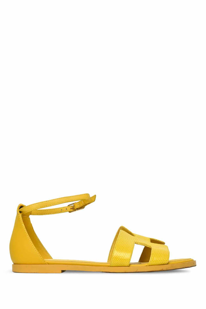 Hermes Size 36 Lizard Santorini Ankle Strap Sandals