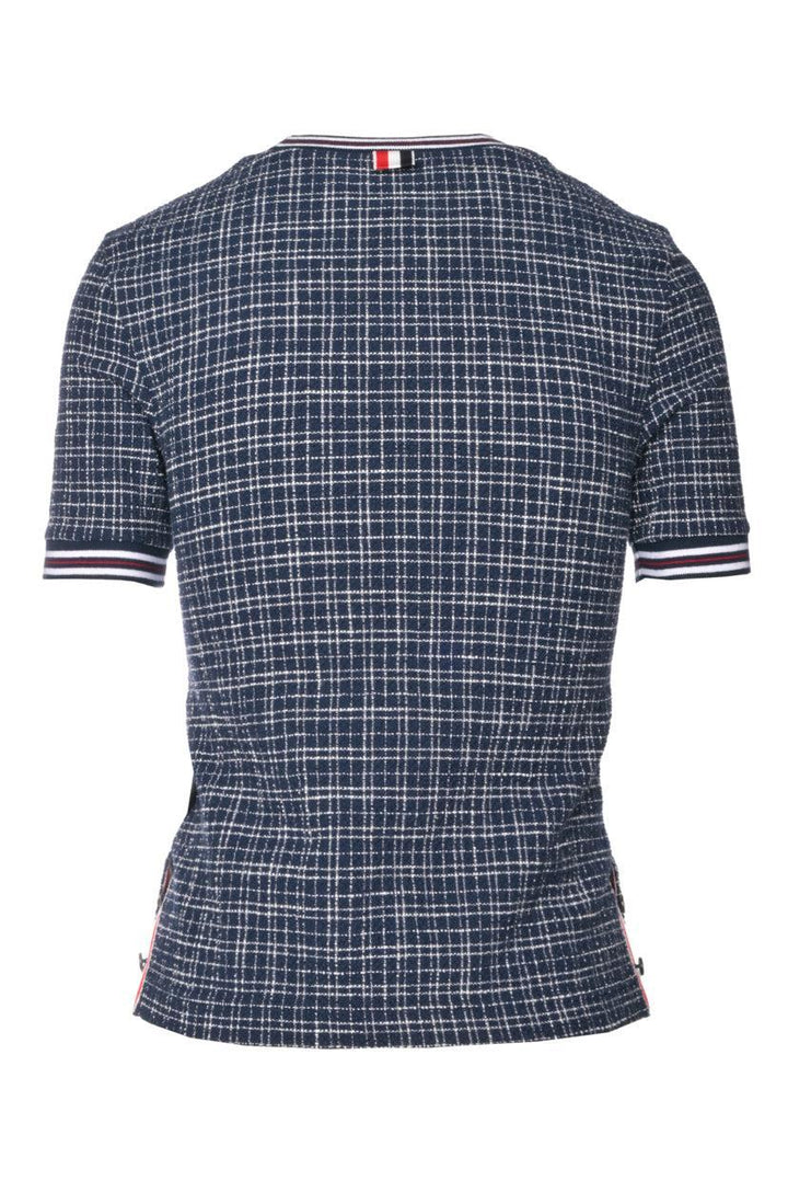 Thom Browne Size 36 Tweed Small Hairline Check Tops