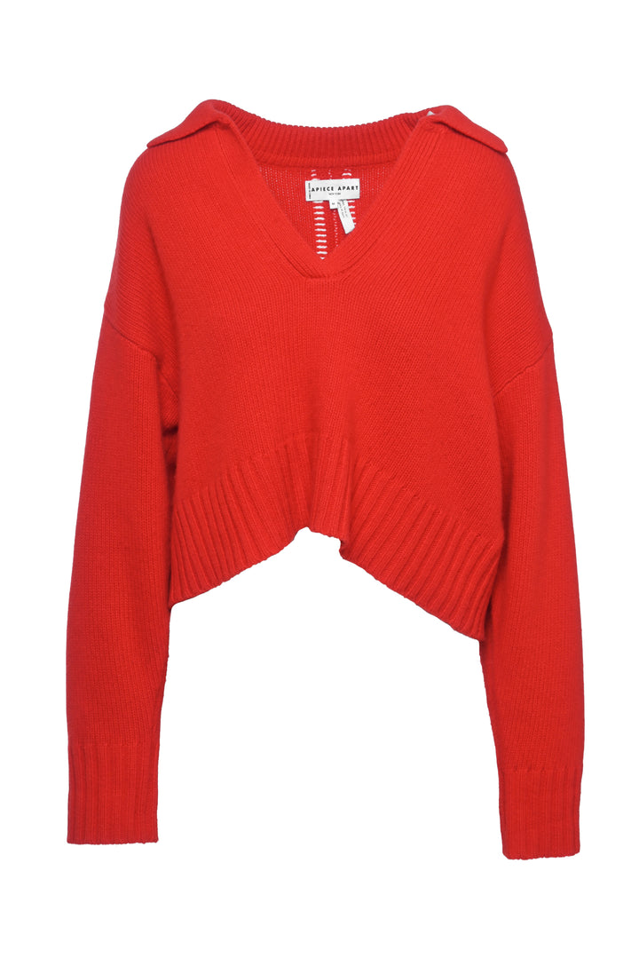 APIECE APART Size M Wool & Cashmere Blend Polo Sweater