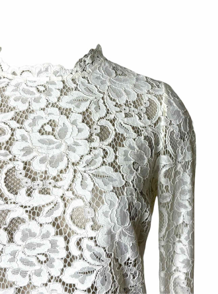 Saint Laurent Size 38 Lace Long Sleeve Tops