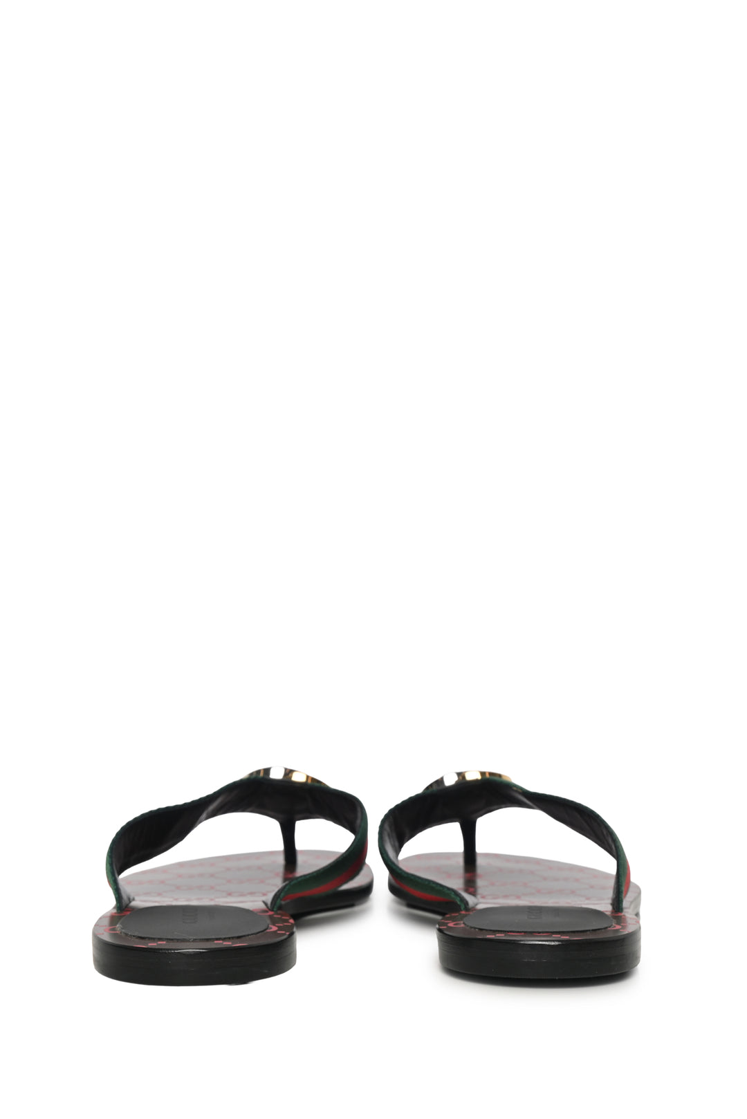 Gucci Size 39 Kika GG Web Thong Sandals
