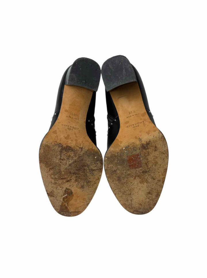 Givenchy Size 39.5 Elegant  Studded Leather Ankle Boots