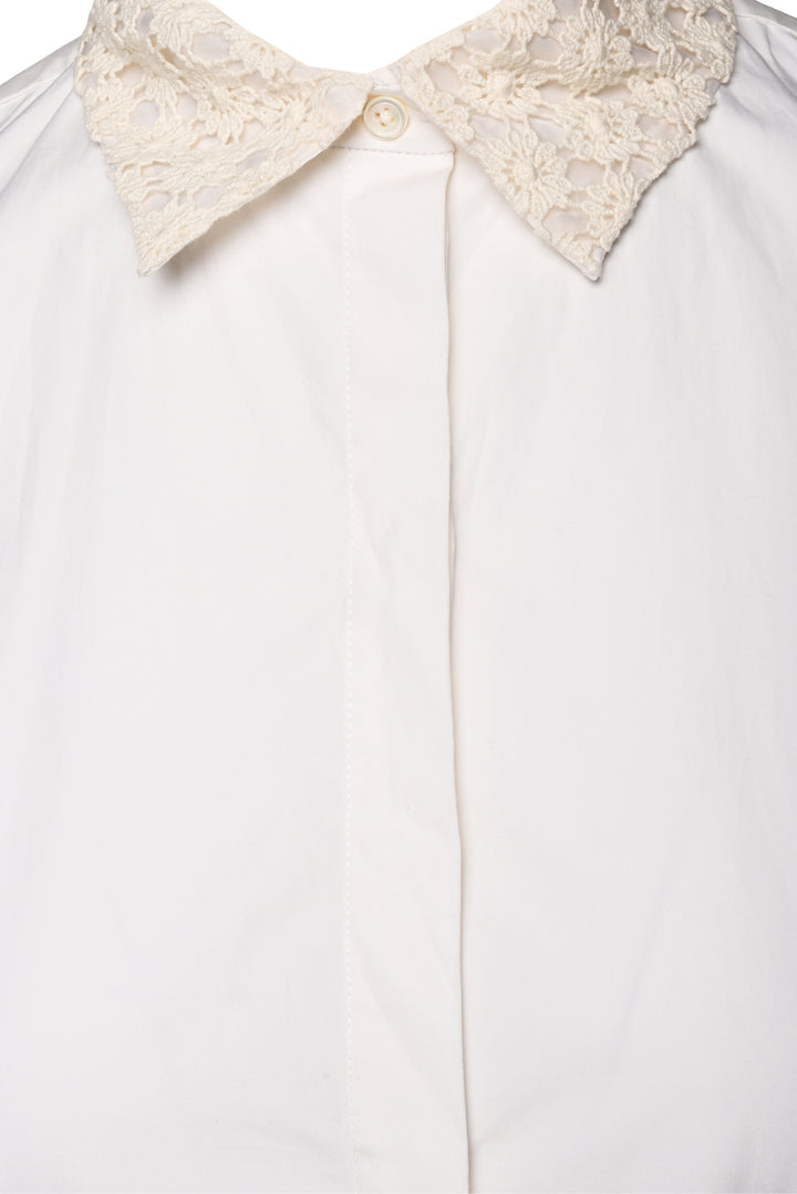 Joseph Size 36 Bradley Cotton Eyelet Shirt Dress